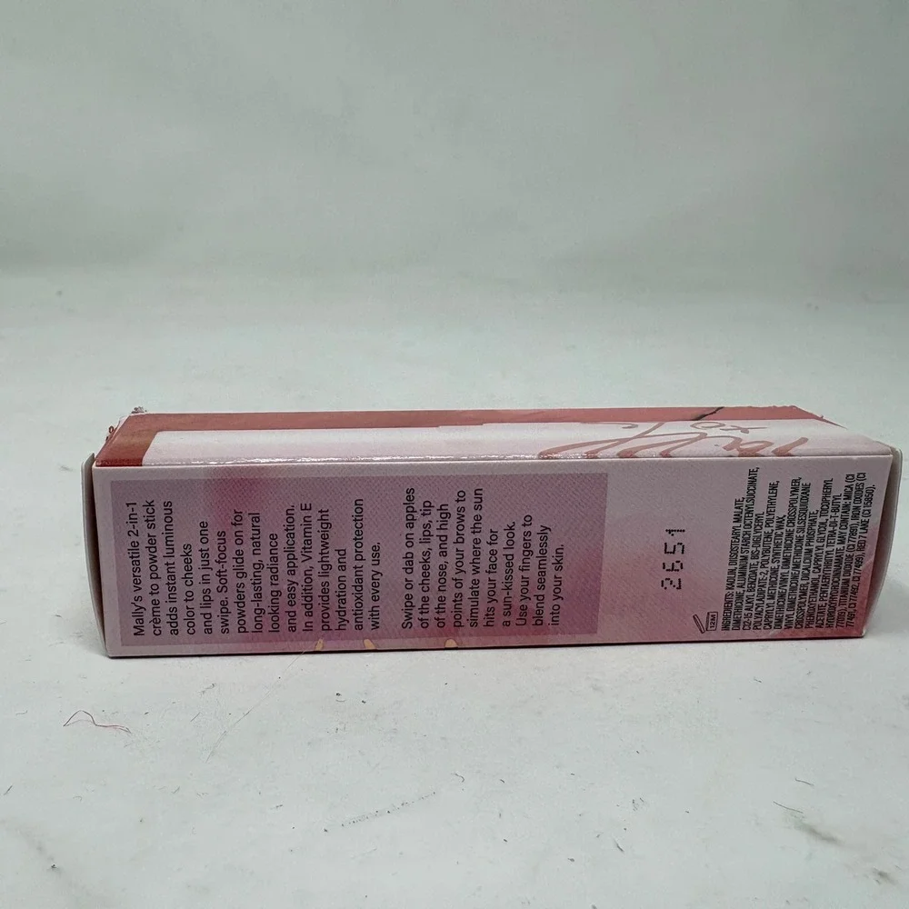 Mally Beauty Positive Color 2-in-1 Lip + Cheek Stick Beautiful Buff 0.25oz NIB